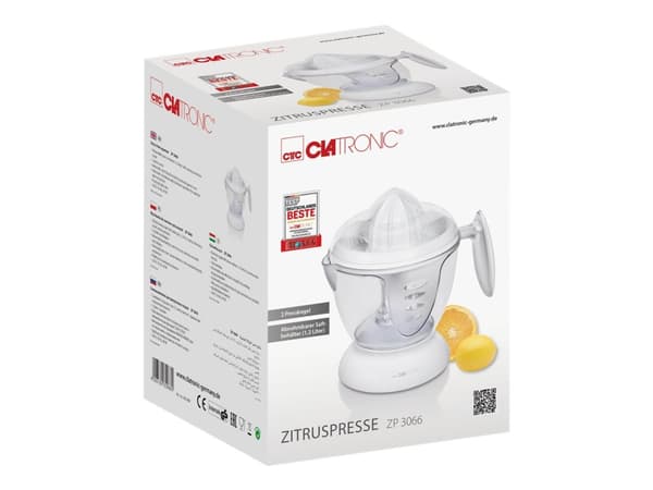 Clatronic ZP 3066, Valkoinen, 1 L, 40 W, 220 V, 50 Hz