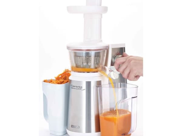 Ariete 0177/20, Slow juicer, Stainless steel, White, 0.8 L, Safety clamp, Rotary, Metal