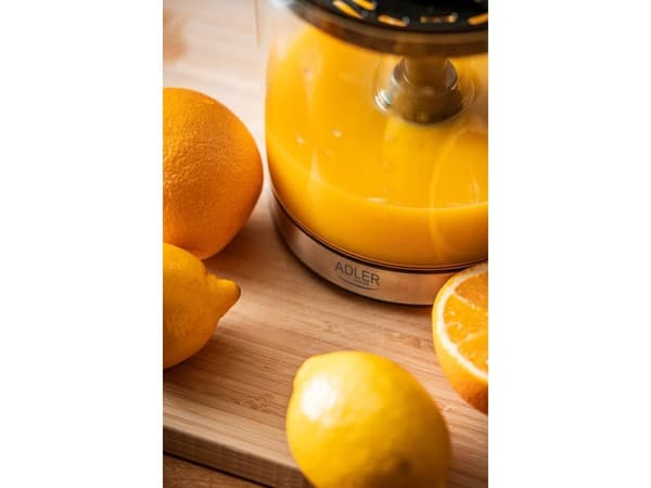 Adler AD 4012, Handdriven juicepress, Svart, 1,2 l, Glas, 750 g, 165 mm