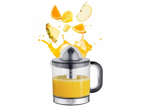 Adler AD 4012, Handdriven juicepress, Svart, 1,2 l, Glas, 750 g, 165 mm