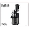 Miniatyrbillede 10 af 10: BLACK+DECKER Slow Juicer BXJE200E Børstet Rustfrit Stål