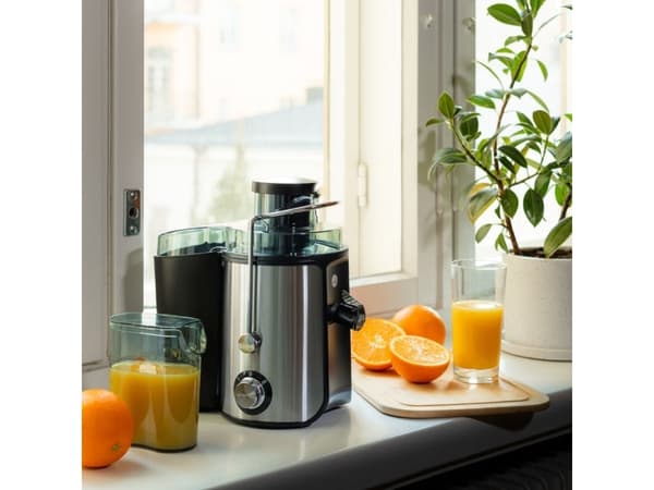 Wilfa Squeezy, Juicecentrifug, Svart, Rostfritt stål, 1,5 l, 0,5 l, 1,2 m, 85 dB