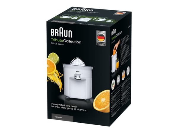 Braun Tribute Collection CJ 3050 - Sitruspresse - 60 W - hvit