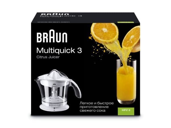Braun Citromatic MPZ 9 - Citruspress - 1 liter - 20 W - vit