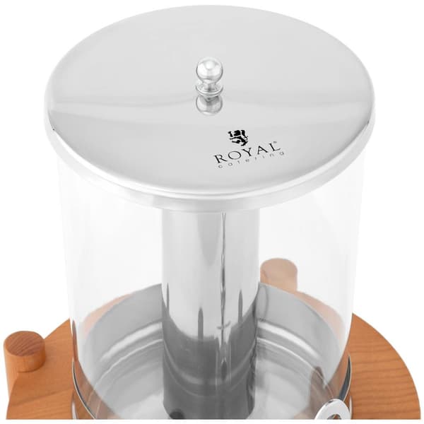 Royal Catering Juicedispenser - 7 L - Kylsystem - Träställ