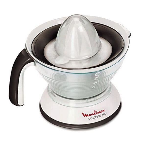 Elektrisk citrusjuicepress med 2 rotationsriktningar 0,6 L Svart - Centrifuge för apelsinjuice