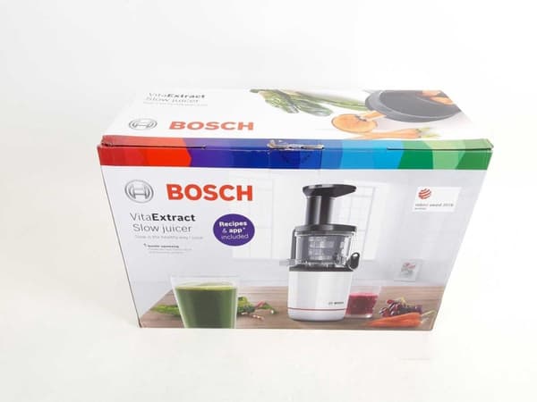 Bosch MESM500W VitaExtract - Slow Juicer - Musta Valkoinen