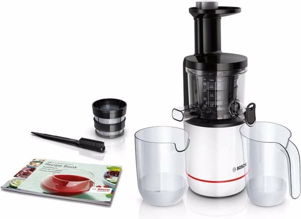 Bosch MESM500W VitaExtract - Slow Juicer - Musta Valkoinen