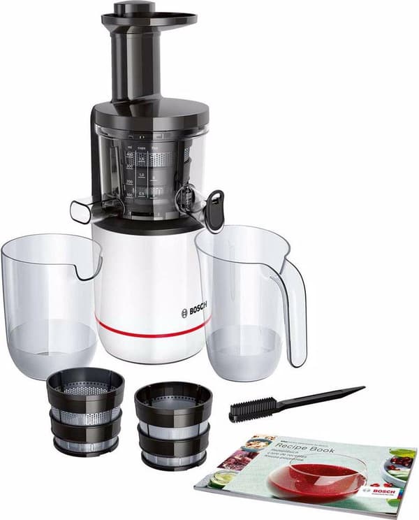 Bosch MESM500W VitaExtract - Slow Juicer - Musta Valkoinen