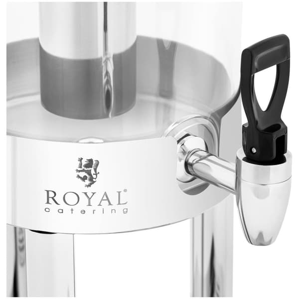 Royal Catering Juicedispenser - 5,5 L - med kylsystem - rostfritt stål/plast - Royal Catering