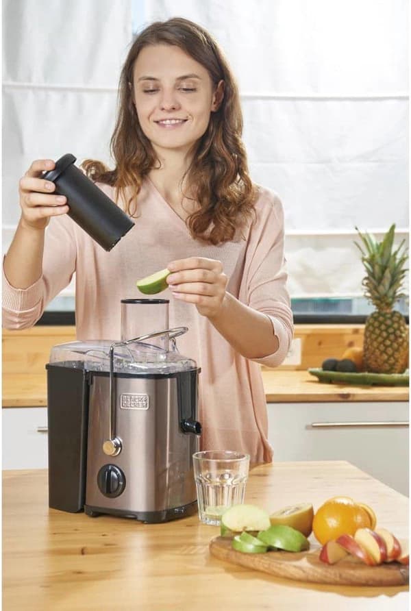 Juicer Black+Decker BXJE600E (600W; sort)