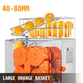 Miniatyrbild 4 av 8: 20st/min 120W kommersiell elektrisk apelsinjuicemaskin, effektiv pressning, pålitlig och säker, lätt att montera och rengöra