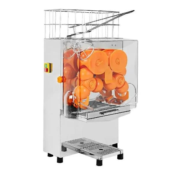20st/min 120W kommersiell elektrisk apelsinjuicemaskin, effektiv pressning, pålitlig och säker, lätt att montera och rengöra