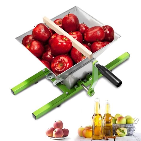 YRHOME 7L Fruktkvarn Fruktkross Frukthackare Purékross Grape Mill Fruktkross med handvev