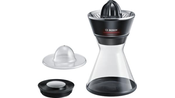 Bosch MCP72GPB sitruspuristin Muovi, Ruostumaton teräs Musta, Läpinäkyvä