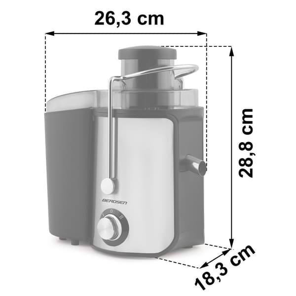 Juicecentrifug - 600W till 1000W - svart