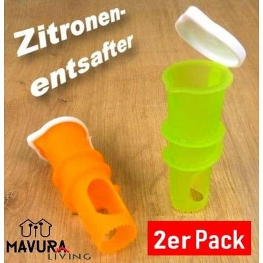Citruspress - MAVURA - MAVURALiving - Set om 2 - Slumpmässig färg - Plast