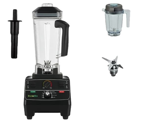 Blender Mixer, BPA-fri, Smart Timer, Ekstra 2L Krukke 3Dele, EU Stik