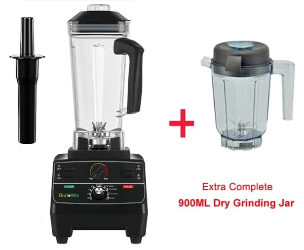 Blender Mixer, BPA-fri, Smart Timer, Extra 2L burk 3 delar, EU-kontakt