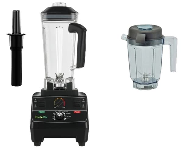 Blender Mixer, BPA-fri, Smart Timer, Extra 2L burk 3 delar, EU-kontakt