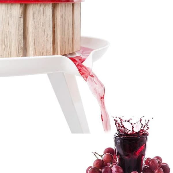 Fruktpress 6L fruktkross i rostfritt stål Fruktpresspress Aver presspåsar för vincidermalning av frukt