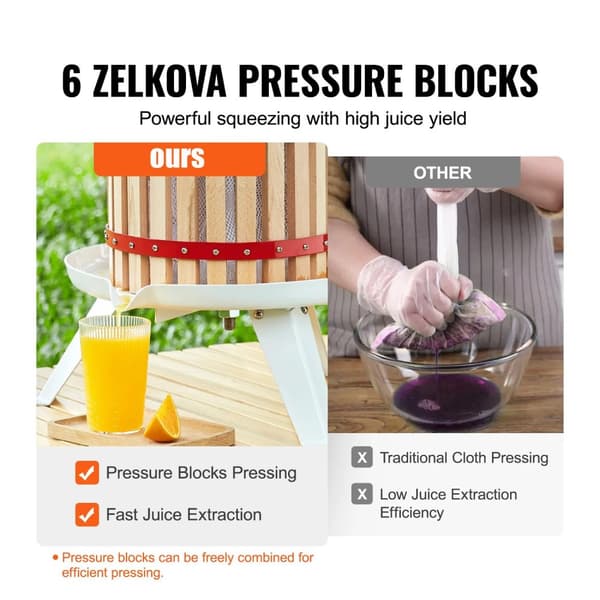 6L multi-purpose fruktvinpress, manuell juicepress med stånghandtag, överlägsen juicekraft, lätt att använda