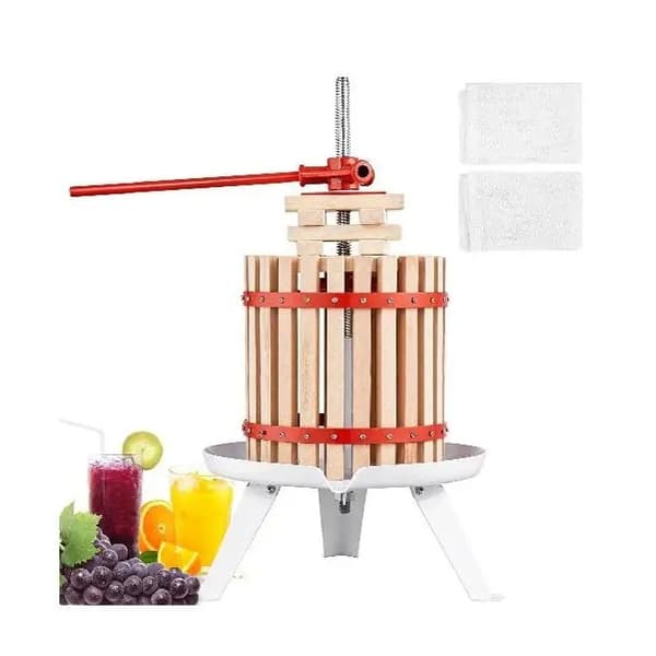 6L multi-purpose fruktvinpress, manuell juicepress med stånghandtag, överlägsen juicekraft, lätt att använda