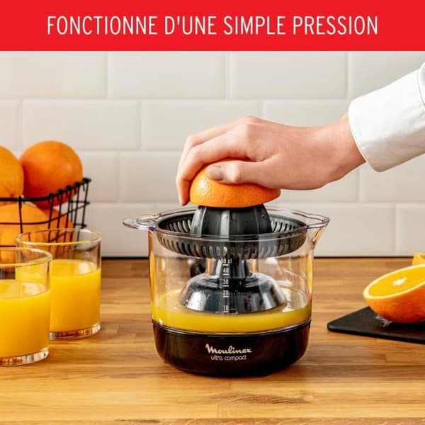 Moulinex Ultra Compact SVART Citrus Juicer 450ML PC120870