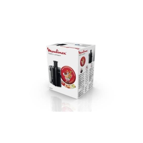 MOULINEX Frutelia plus juicepress, 350W, 2 hastigheter, Rostfritt stålfilter, Anti-droppsystem, Svart JU370810