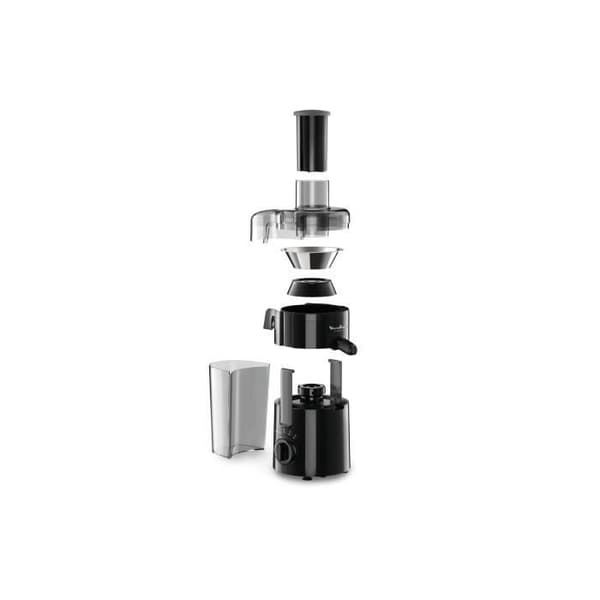 MOULINEX Frutelia plus juicepress, 350W, 2 hastigheter, Rostfritt stålfilter, Anti-droppsystem, Svart JU370810