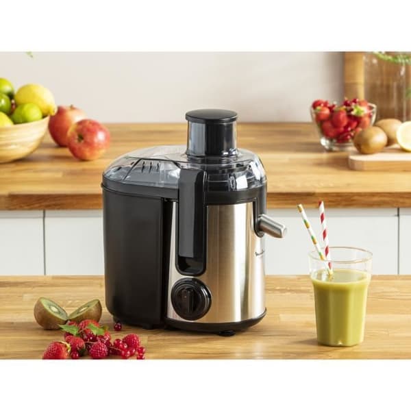 MOULINEX Frutelia plus metalljuicer 400W - 2 hastigheter Avtagbar massauppsamlare JU420D10