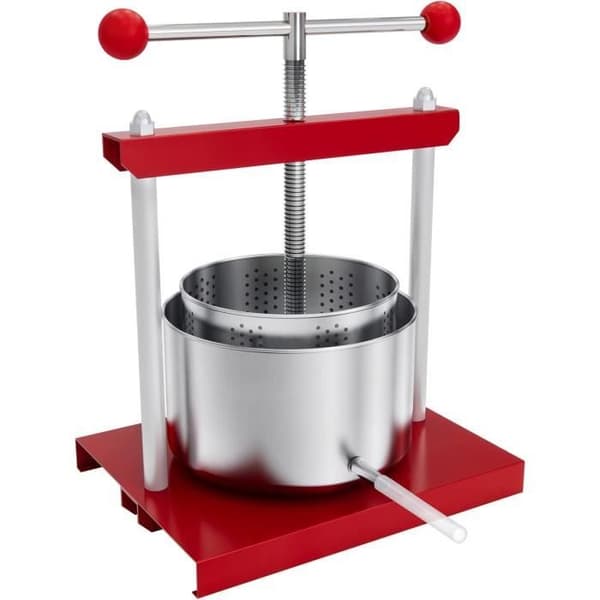 3L manuell fruktpressare Fruktpress med korg i rostfritt stål Mini Fruktkvarn Äppelpress potatispress