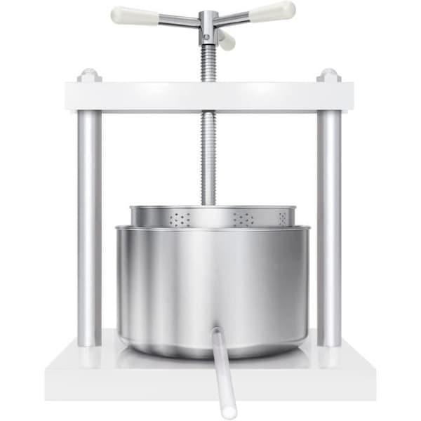 5L manuell fruktpressare Fruktpress med korg i rostfritt stål Mini Fruktkvarn Äppelpress potatispress