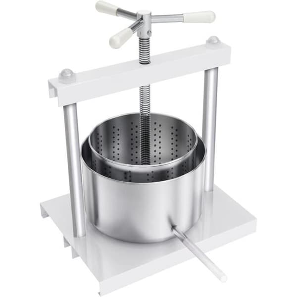 5L manuell fruktpressare Fruktpress med korg i rostfritt stål Mini Fruktkvarn Äppelpress potatispress