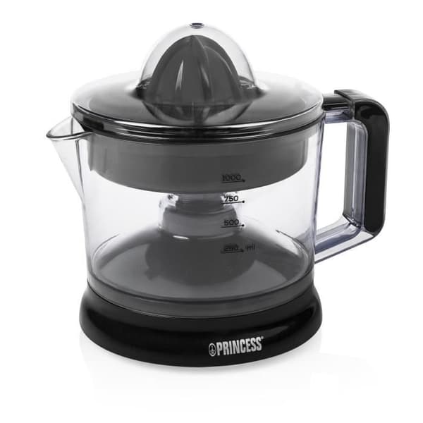 Princess Citrus Juicer - Svart - 1 L - 25 W - Avtagbar skål - Lätt att rengöra