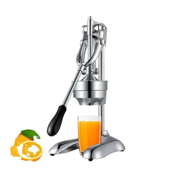 Rostfritt Stål Citruspress, Manuell Drift, Kompakt Design, Hög Saftutvinning