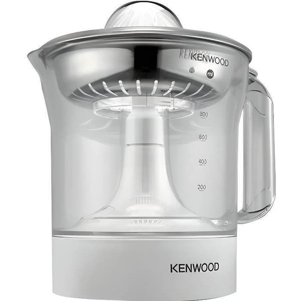 KENWOOD True JE290 citruspress - Rostfritt stålsil - Dubbelrotation - 1L - Vit och grå