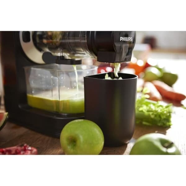 Philips Viva HR1889/70 Juice Extractor - XL Skorsten - Snabbrengöring - 1L kanna - Svart