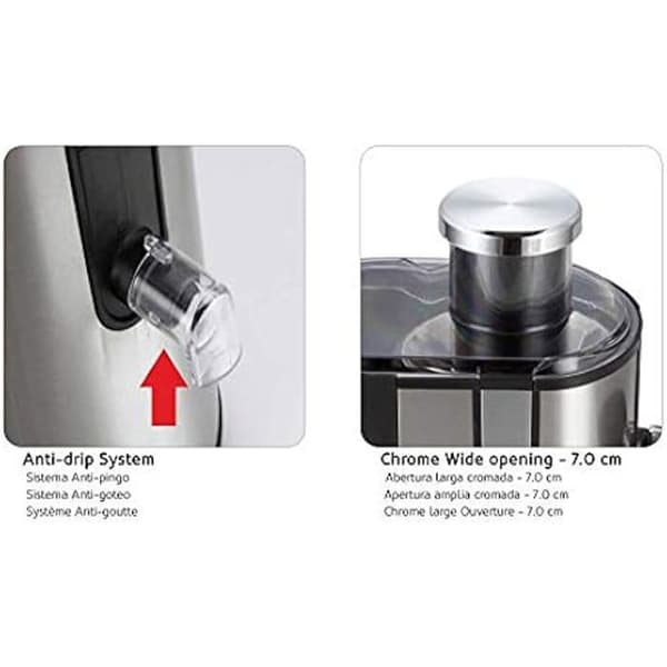 Juicer - HAEGER - Mini Juicer - 600 W - Grå - Juicextraktion
