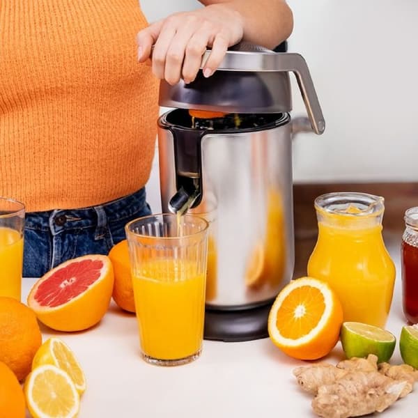 Citruspress - Cecotec - Xqueeze Bullet Pro - 600 W - Elektrisk - Grå