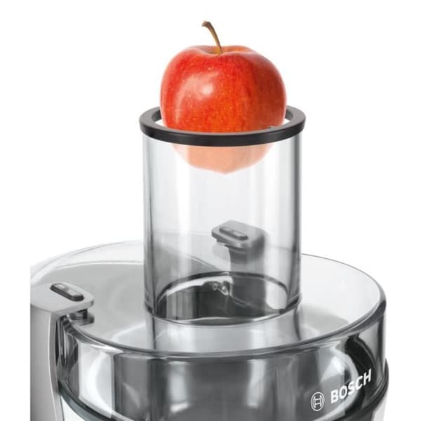BOSCH MES25A0 centrifug - 700W - Ultrafin sil av rostfritt stål - Extra stor påfyllningsskorsten - Vit