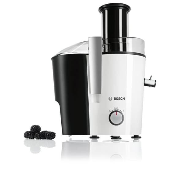 BOSCH MES25A0 centrifug - 700W - Ultrafin sil av rostfritt stål - Extra stor påfyllningsskorsten - Vit