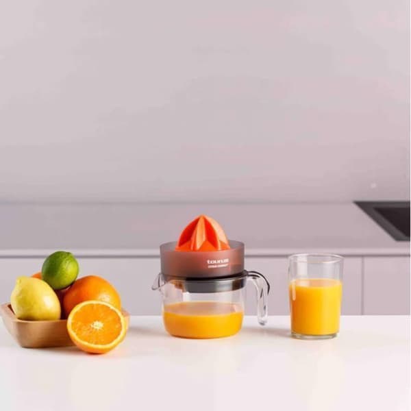 Citruspress - Citrus - Kompakt - Dubbel rotationsriktning - Extra stort kon - Behållare 800 ml