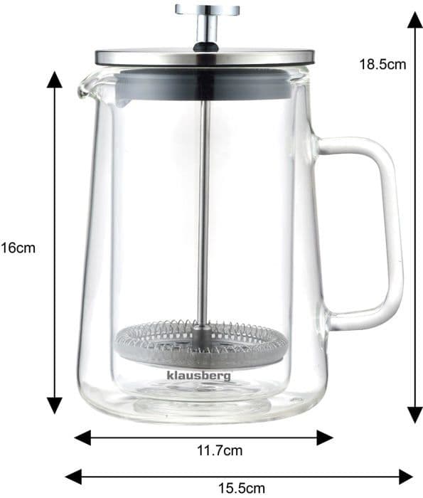 Klausberg - KB-7685 Kinghoff - Cafetière/théière med termisk stämpel 600 m Kh-7685 Lumarko !
