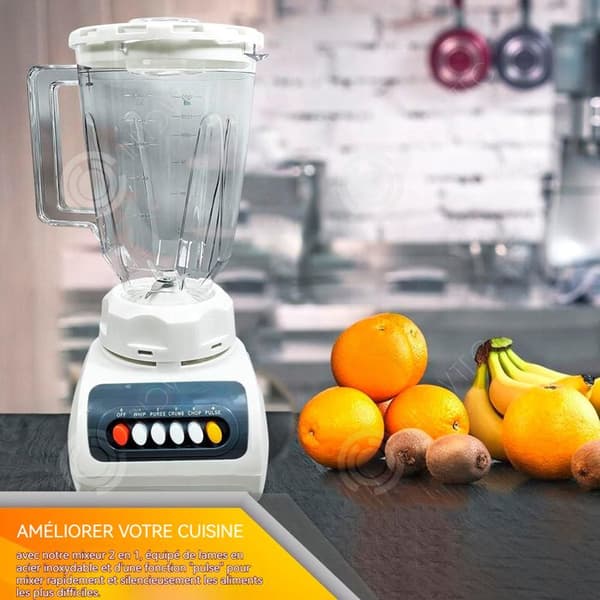 INN Juicer 1,5L Juicekopp 2 i 1 Mixerkvarn 300ml Köttfärsbägare Multifunktionell matberedare