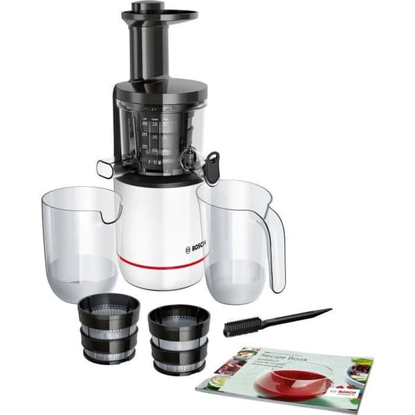 Juicextraktor - BOSCH - MESM500W VitaExtract - Vit/krom - 150 W - 1 hastighet + reversering - syst. säkerhet på locket