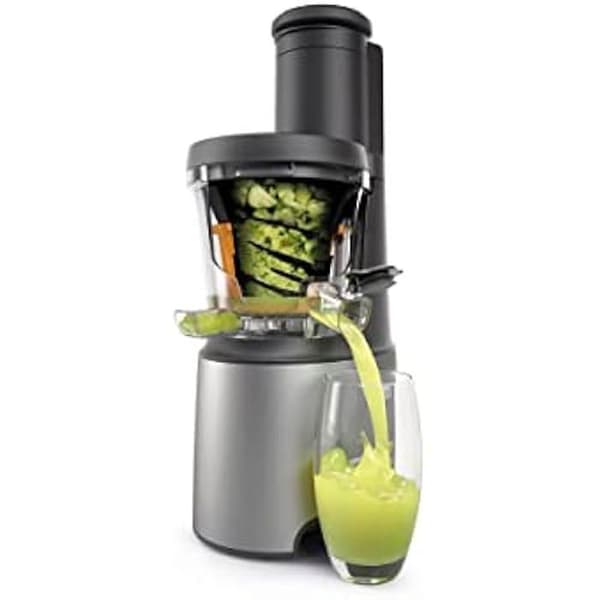 Kenwood Köksapparater PureJuice Pro JMP85.00SI Centrifug för hemgjord juice, XXL-öppning för hela frukter, med låg hastighet