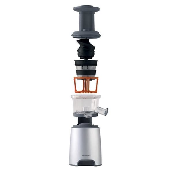 Juicer - KENWOOD - JMP600SI Pure Juice Pro - 68 rpm - 150 W - Silver/Grå