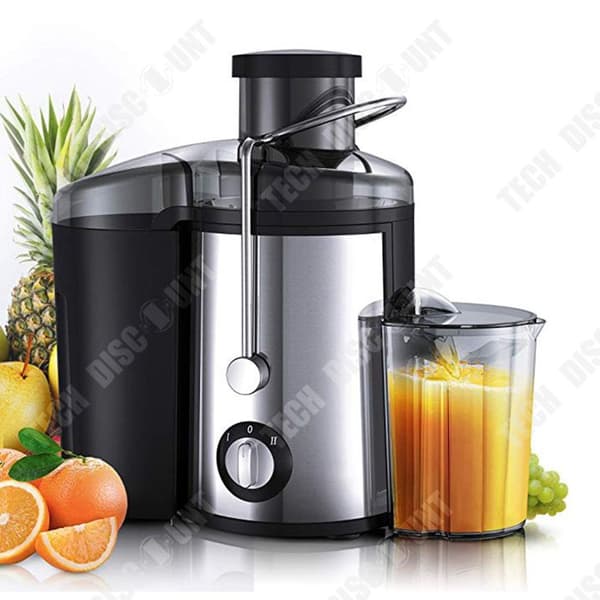 TD® hushållsjuicer, juiceseparering och mixer, färskpressad frukt och grönsaker, filterfri fruktmaskin