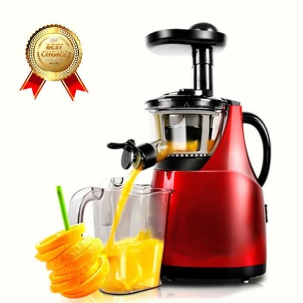 LCC® Slow Speed Juice Extractor för färsk fruktjuice - Röd